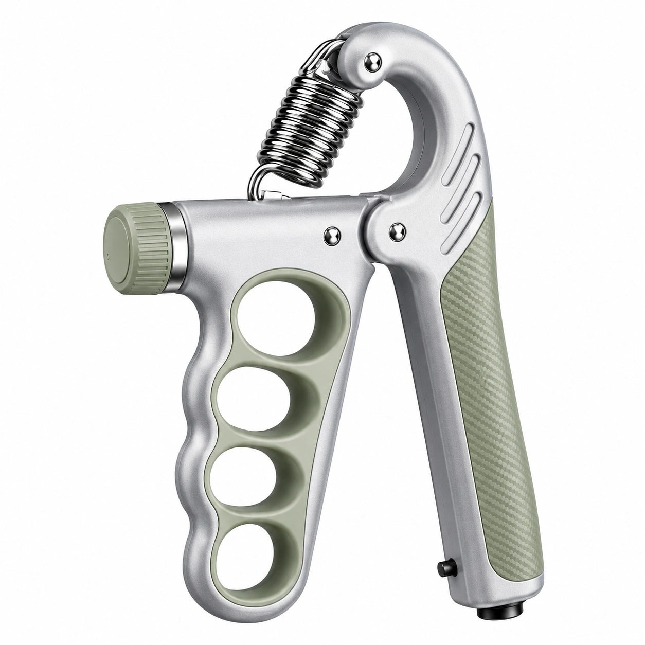 Einstellbarer Handtrainer Ergonomisch Silber/Grün