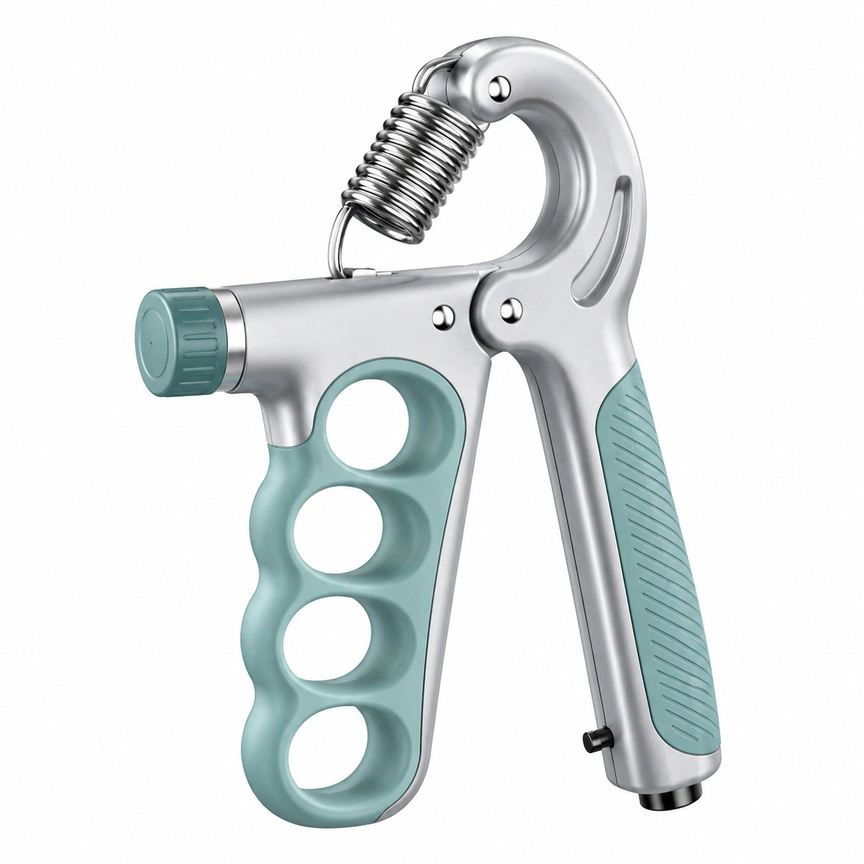 Verstellbarer Handtrainer mit Metallfeder und Ergonomischem Griff Blau