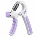 Einstellbarer Handtrainer, Lila/Weiß