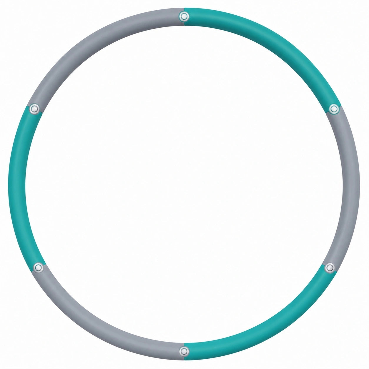 Hula Hoop Reifen 100 cm Türkis/Grau