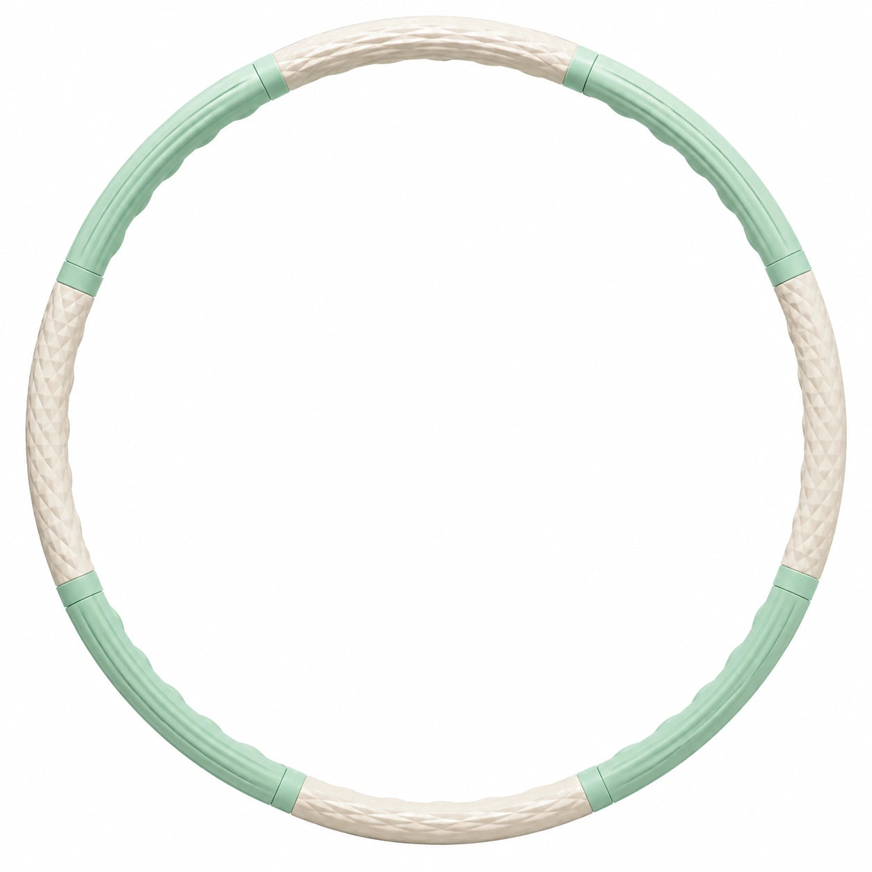 Fitness Hula Hoop 95 cm Mintgrün/Beige