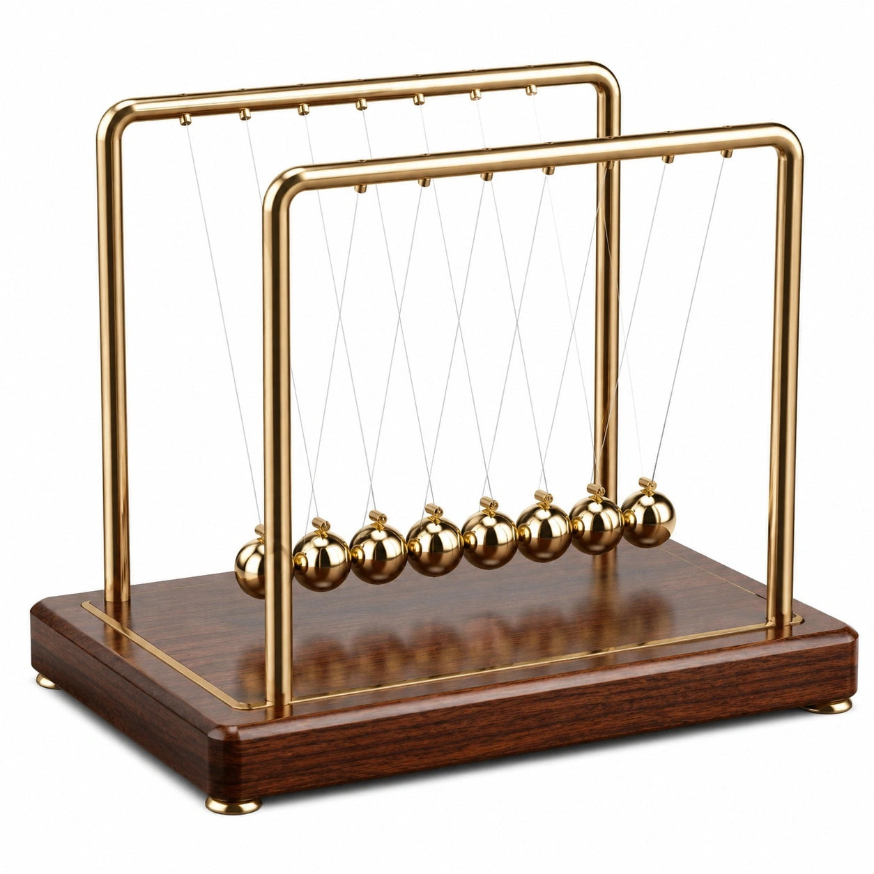 Desktop Dekoration Newton Pendel Gold 10 Kugeln