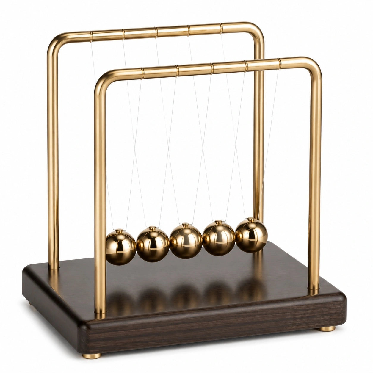 Newton Pendel Kugelspiel Gold Braun
