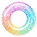 Regenbogen Schwimmring mit Glitzer 90cm
