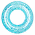 Aufblasbarer Glitzer-Schwimmring Blau 90cm